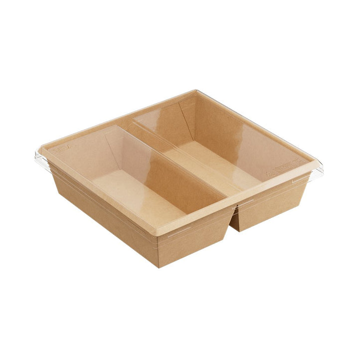 Flat lid for OneClick 1200 ml 2 sections (180 pcs.) - Desdra Group