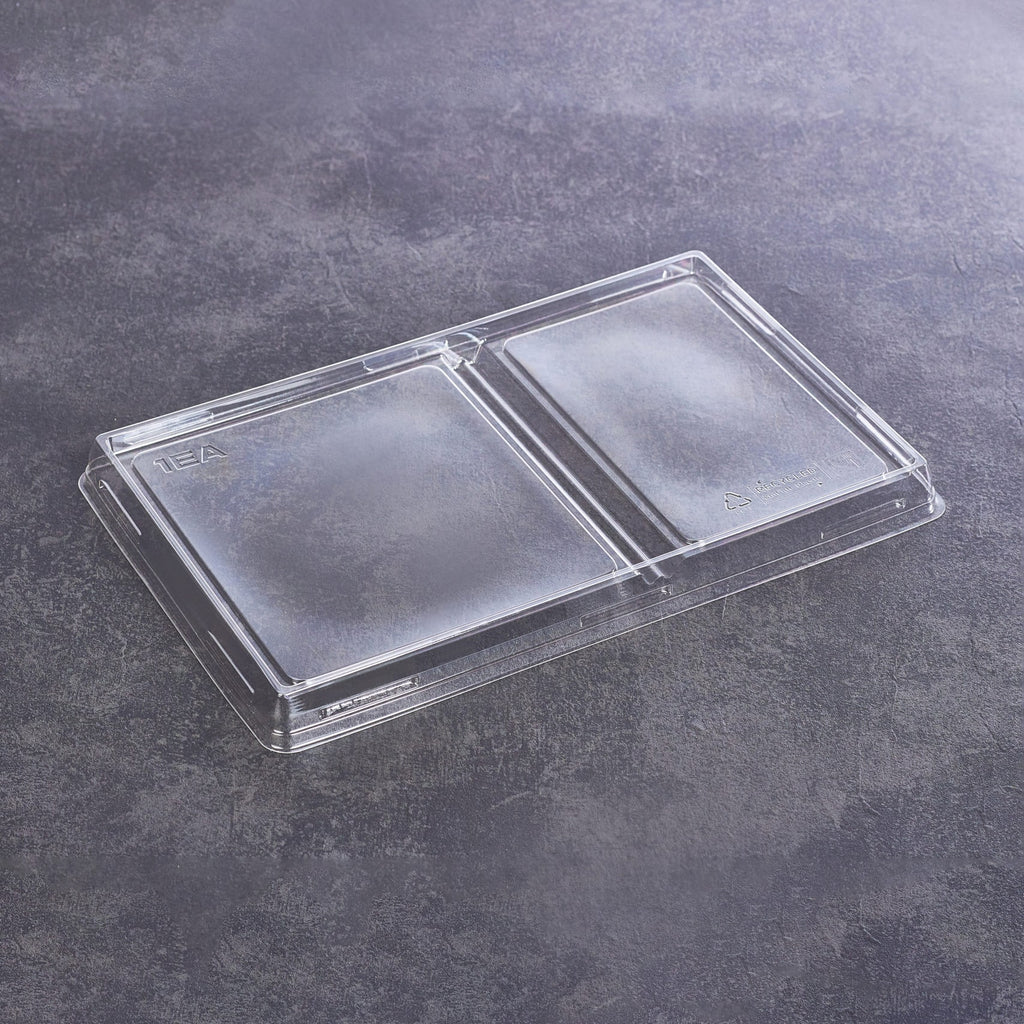 Flat lid for OneClick 800 ml 2 sections (300 pcs.) — Desdra Group